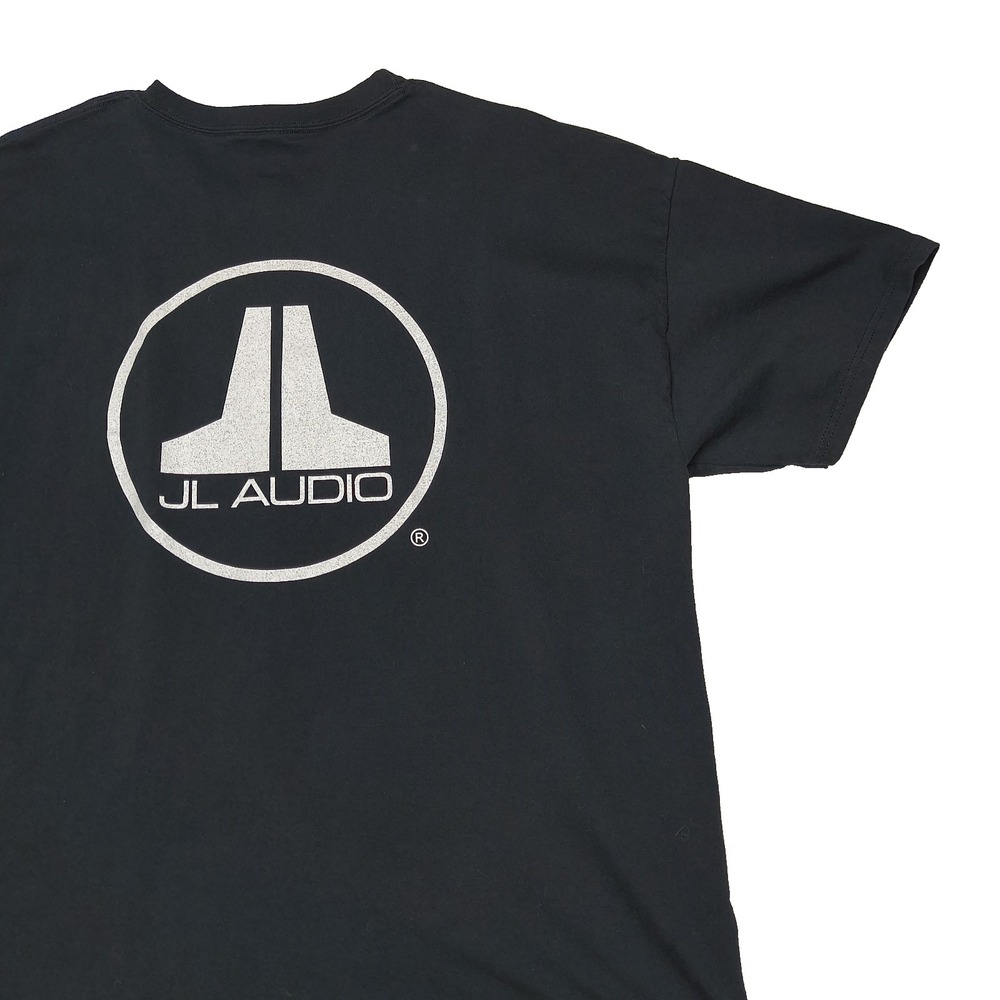 Hanes JL Audio Ahead of the Curve Graphic T-Shirt Mens 2XL Black Short Sleeve